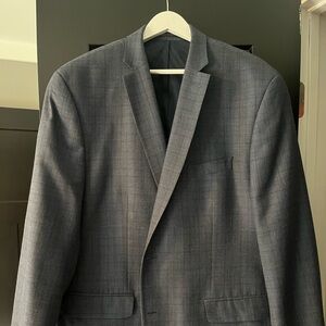 MICHAEL Michael Kors blue square  Plaid Blazer